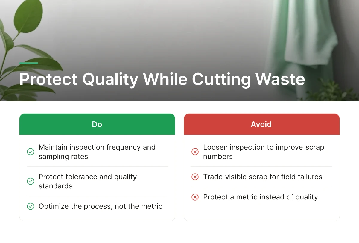Protect Quality While Cutting Waste