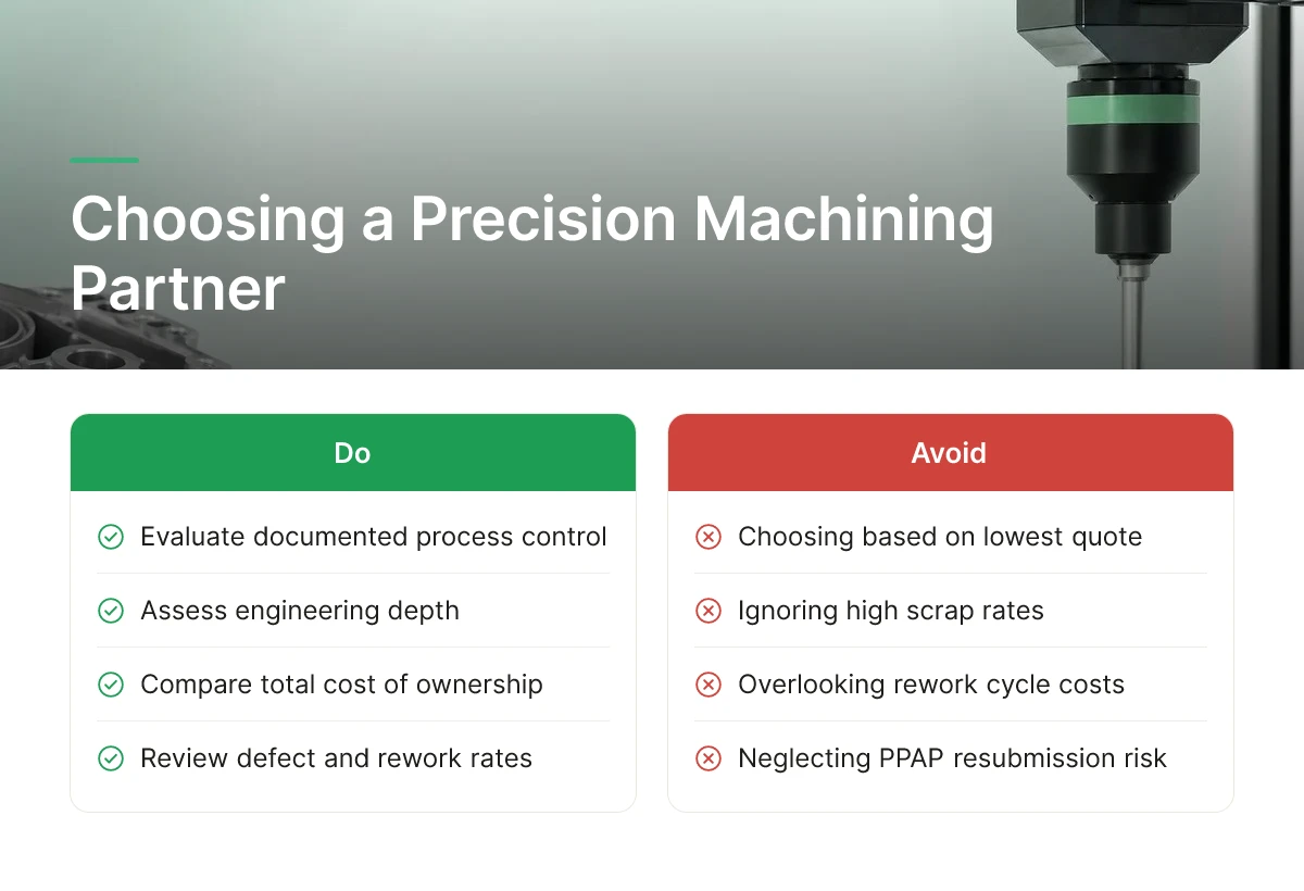 Choosing a Precision Machining Partner