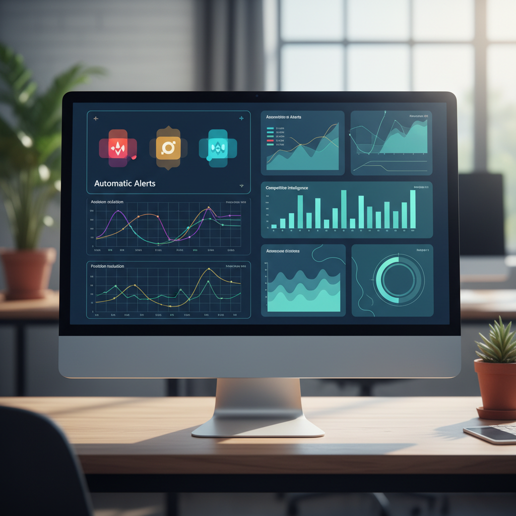 Outil IA d'automatisation de l'analyse concurrence SEO avec alertes et suivi de positions