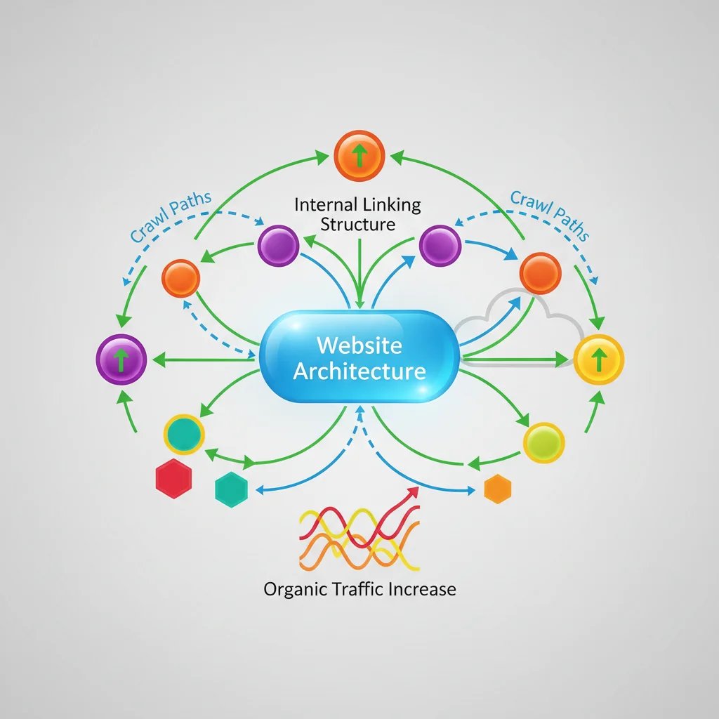Architecture SEO technique et maillage interne pour augmenter trafic organique site web