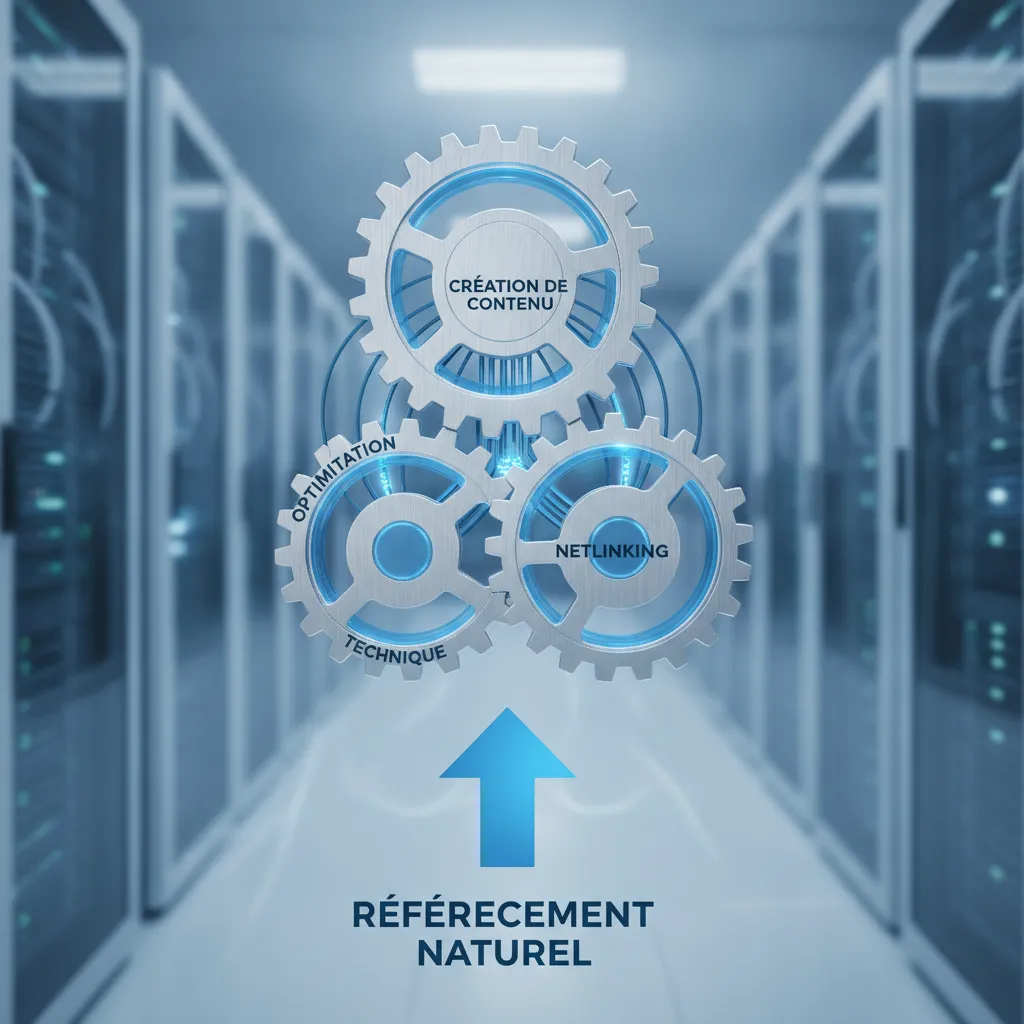 Les trois piliers du référencement naturel définition : technique, contenu et netlinking