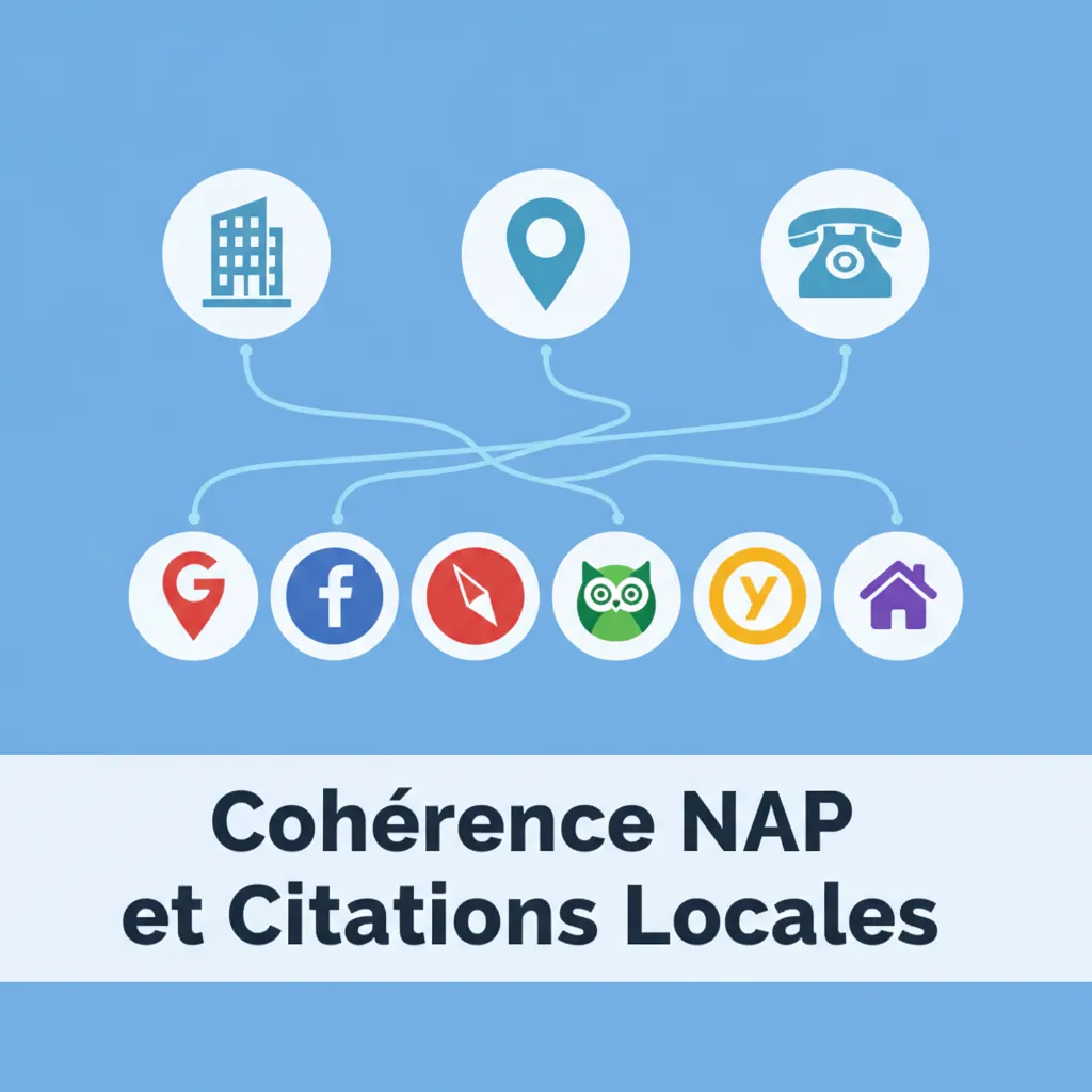 infographie sur la cohérence NAP pour l'optimisation google maps local
