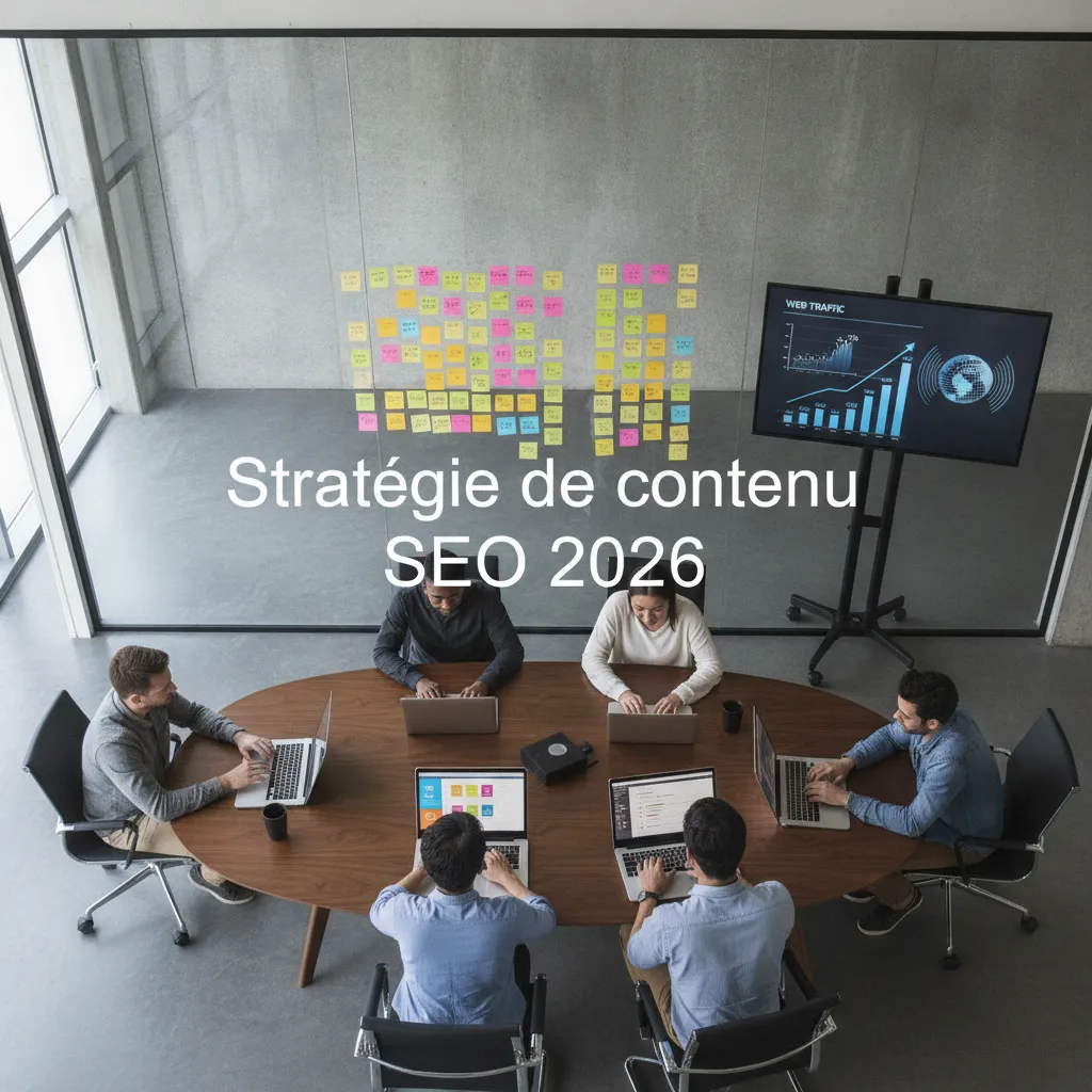 équipe marketing travaillant sur une stratégie pour augmenter visibilité en ligne