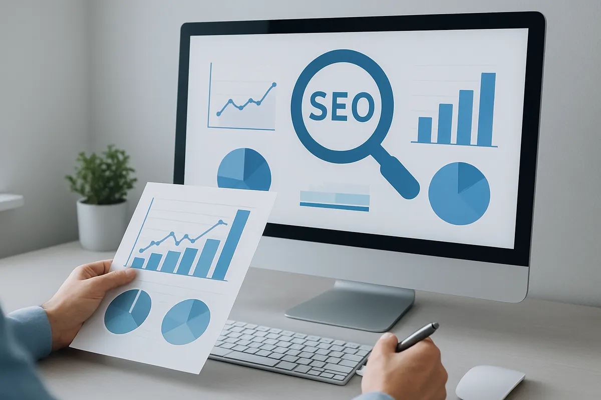 Tableau de bord de suivi des performances SEO recherches multi-modales