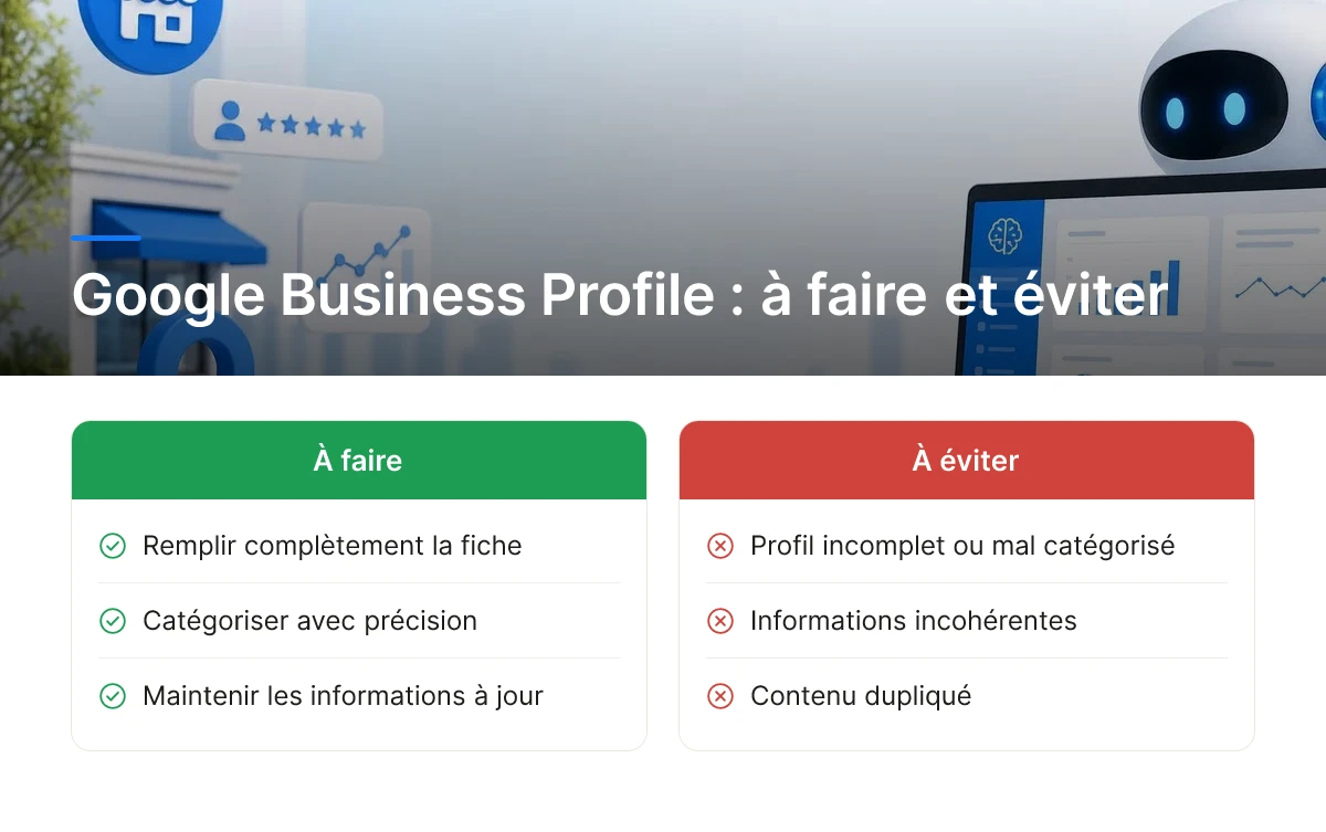 Google Business Profile : à faire et éviter
