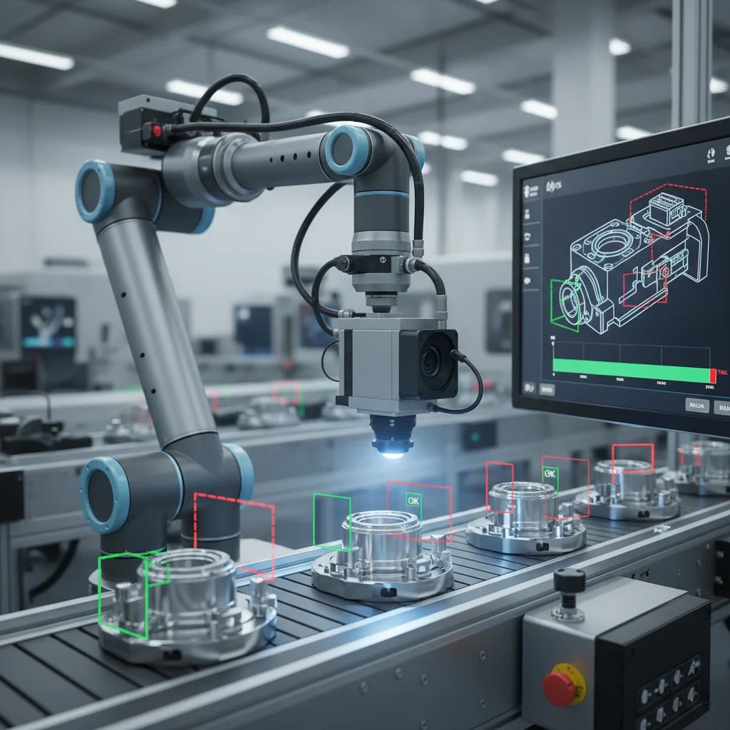 AI vision system for precision manufacturing defects prevention on automated production line 2026