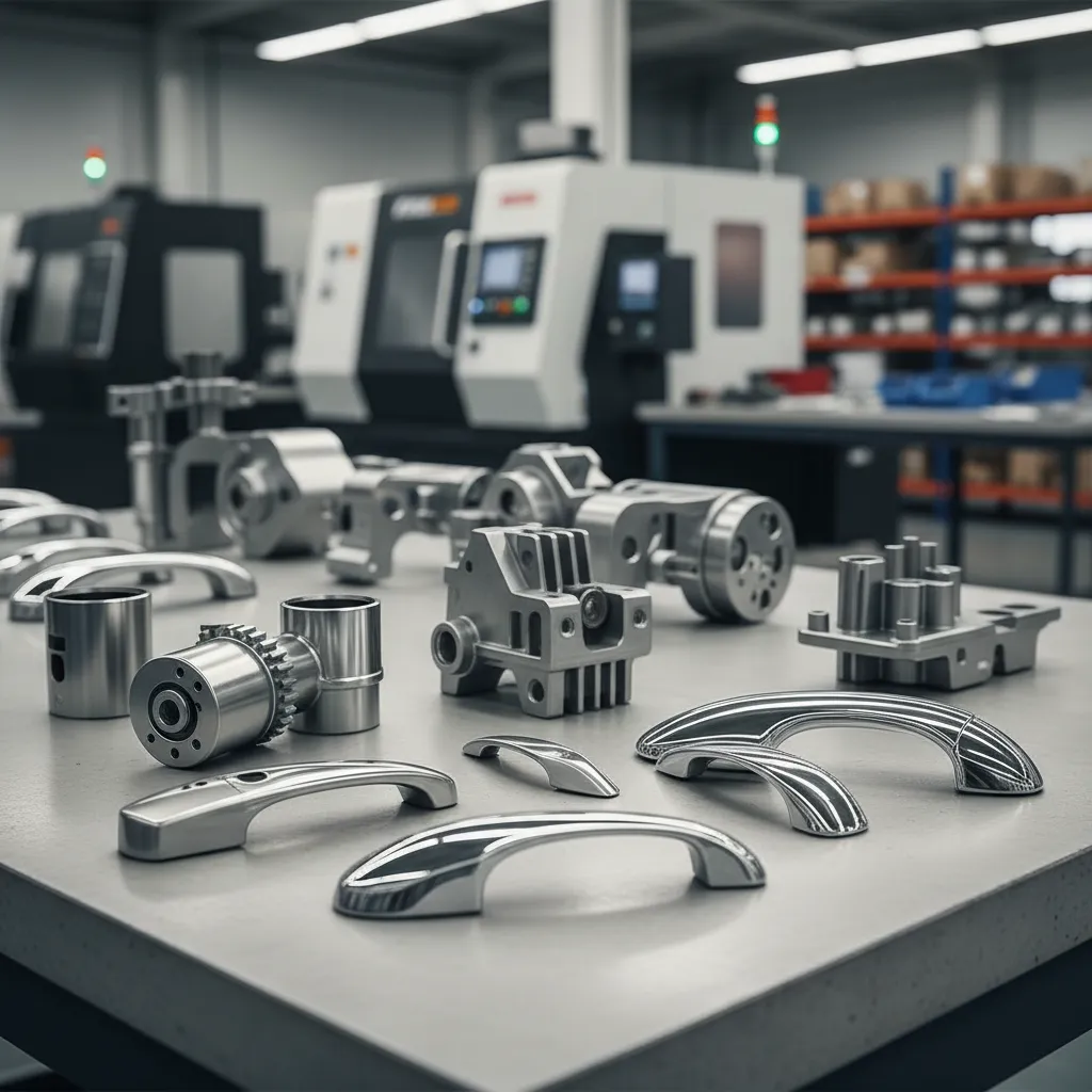 automotive zinc die casting parts including door handles lock cylinders and brackets