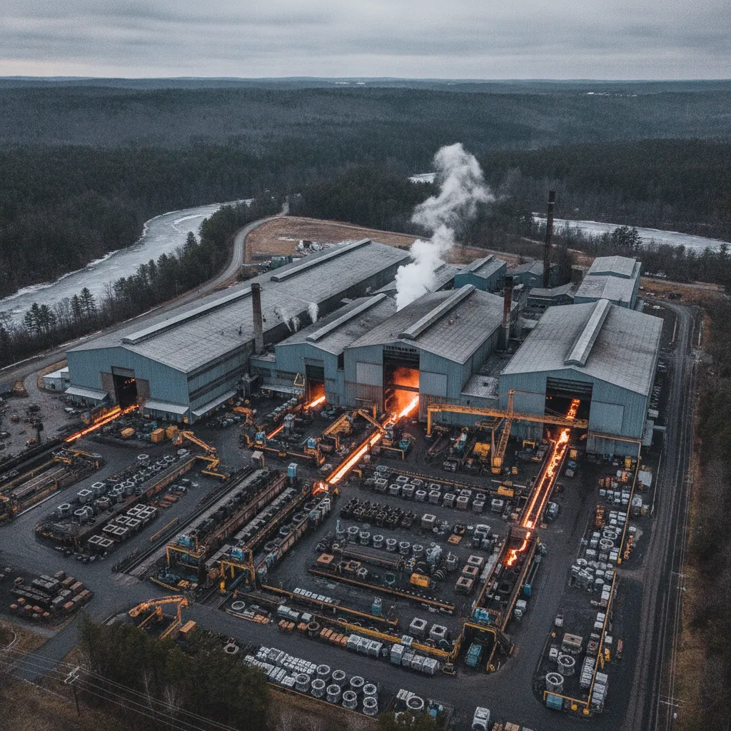 PIAD Precision Casting Corp foundry facility overview showing permanent mold casting operations