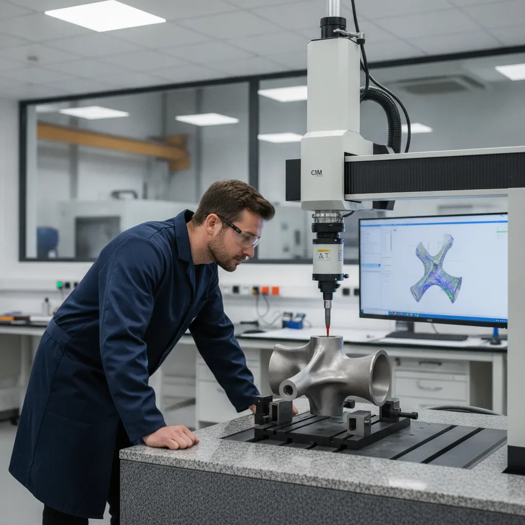 Quality inspection of investment and precision casting components using a coordinate measuring machine