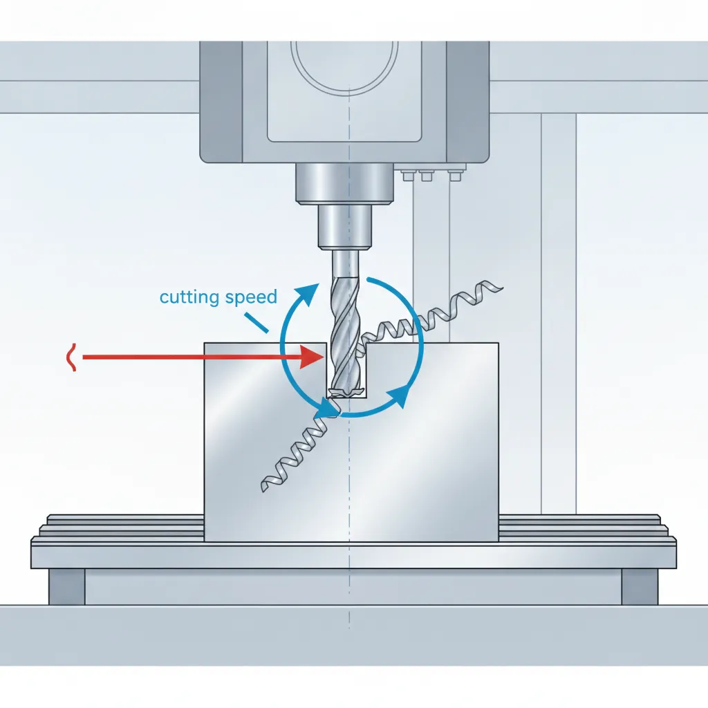 cutting speed feed rate CNC example