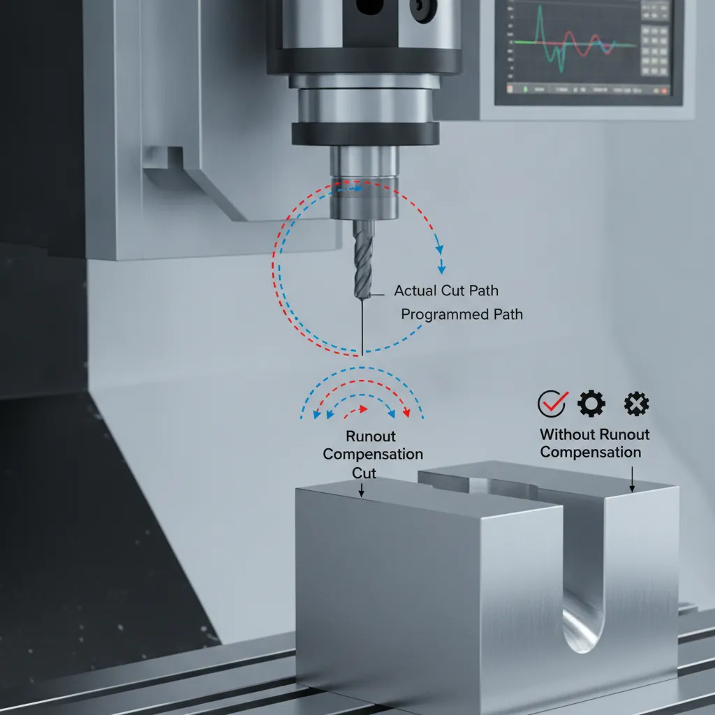 runout compensation CNC accuracy example