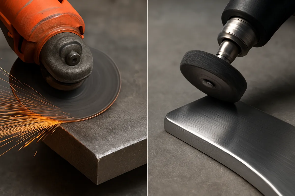 polishing vs grinding precision example