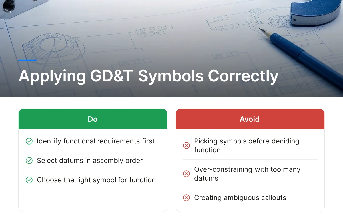 Applying GD&T Symbols Correctly