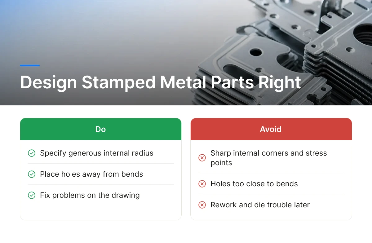 Design Stamped Metal Parts Right
