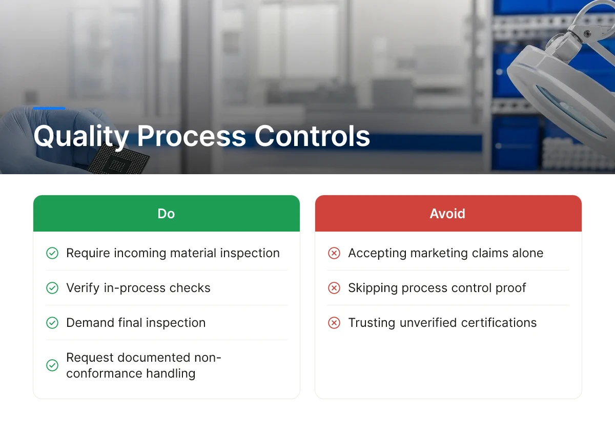 Quality Process Controls