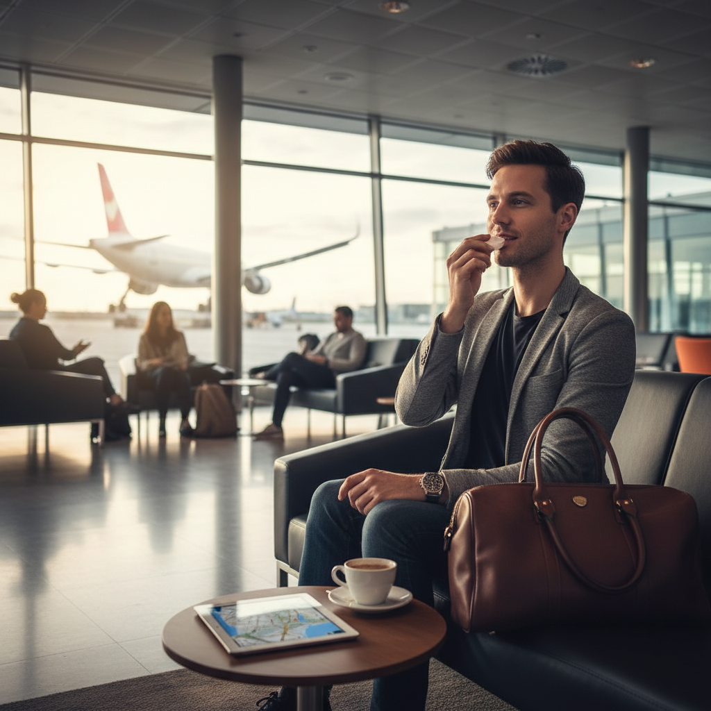 Reiziger met nicotinezakjes legaal Europa op luchthaven