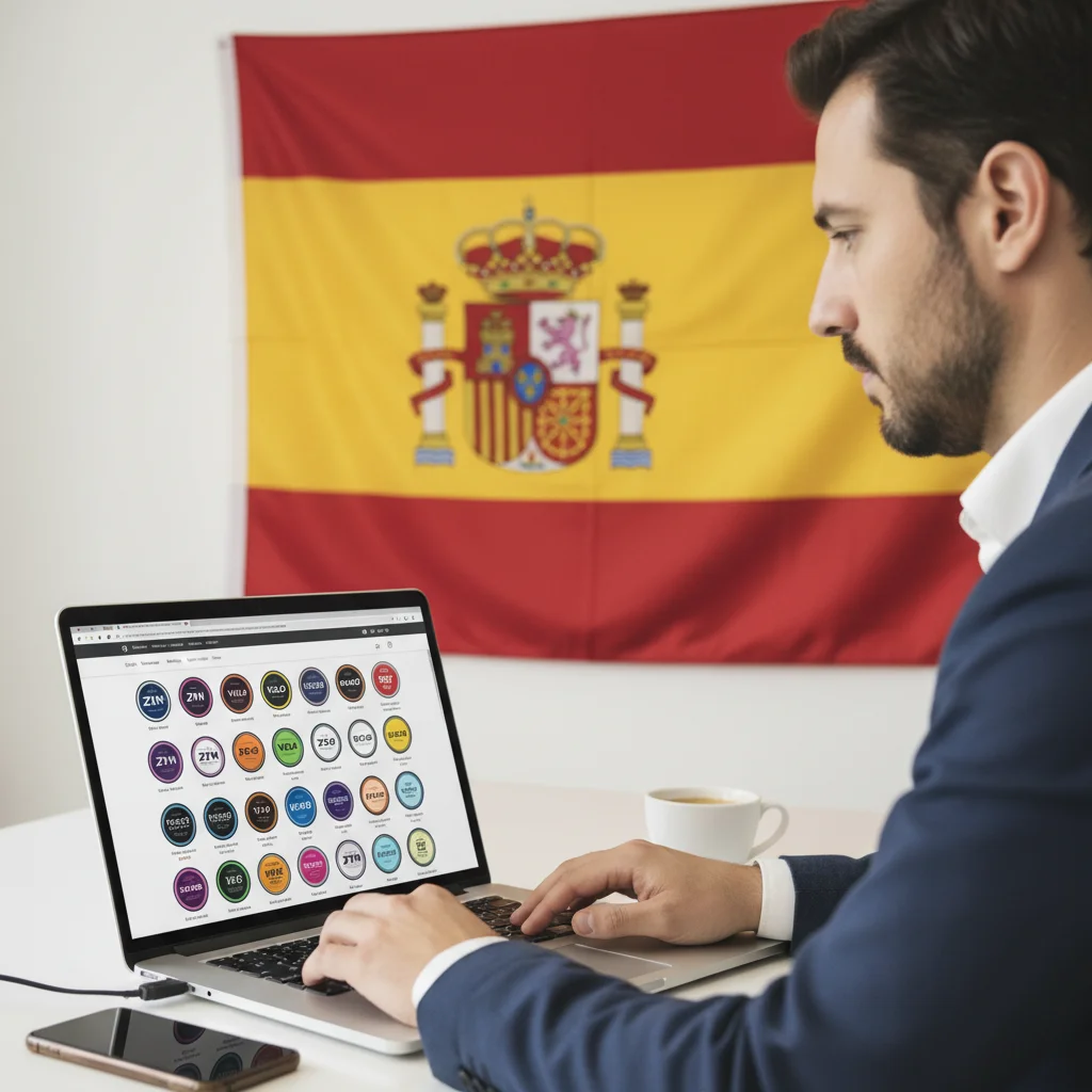 Online nicotinezakjes in Spanje bestellen via laptop met merken ZYN VELO en Nordic Spirit