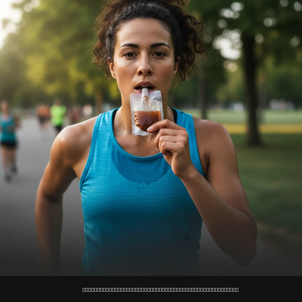 energiezakjes sportief gebruik hardlopen close-up