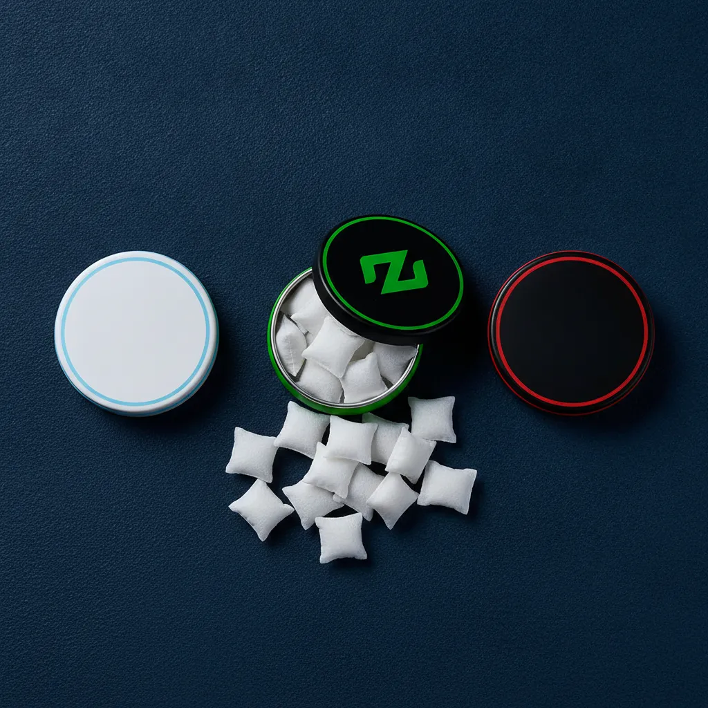 vergelijking tabaksvrije nicotinezakjes blikjes, nicotine versus tabak verschil in productformaat