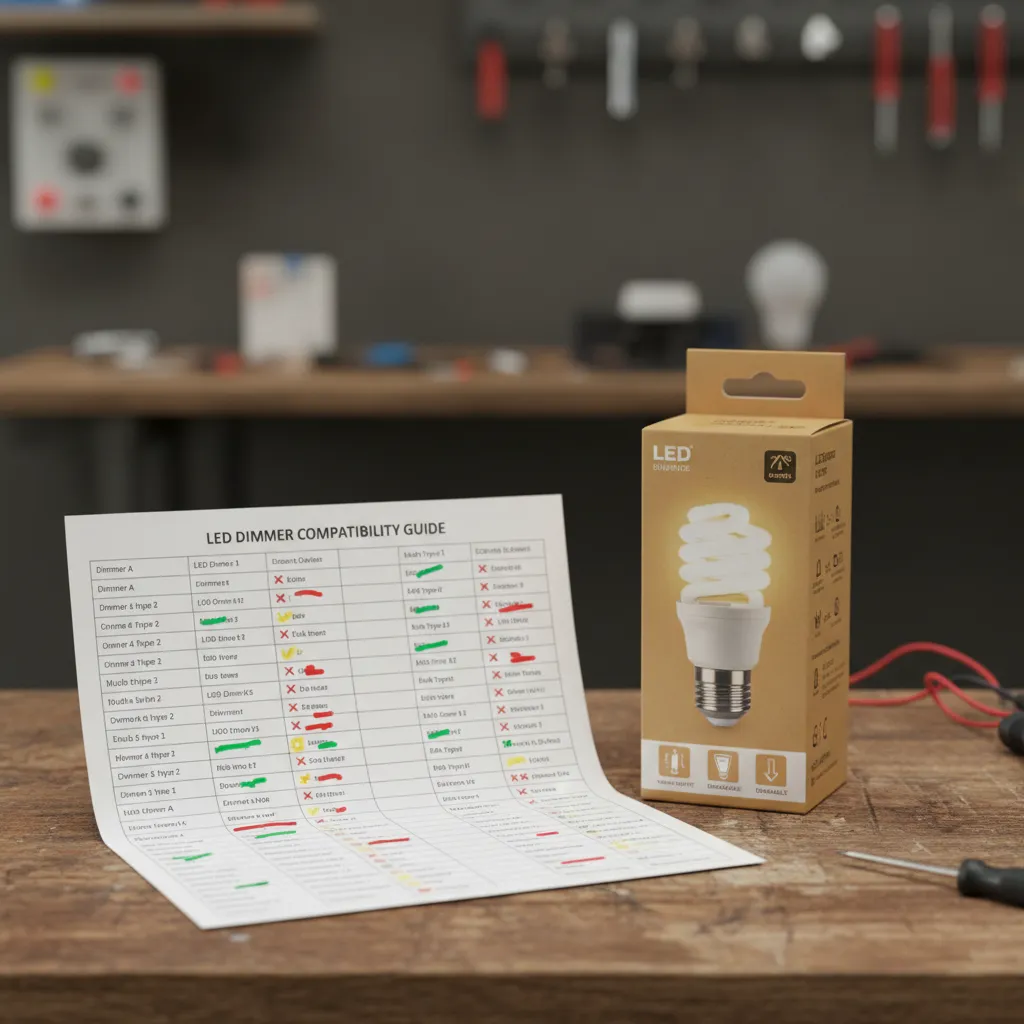 LED dæmper kompatibilitet fejlfinding når belysning virker ikke rigtigt