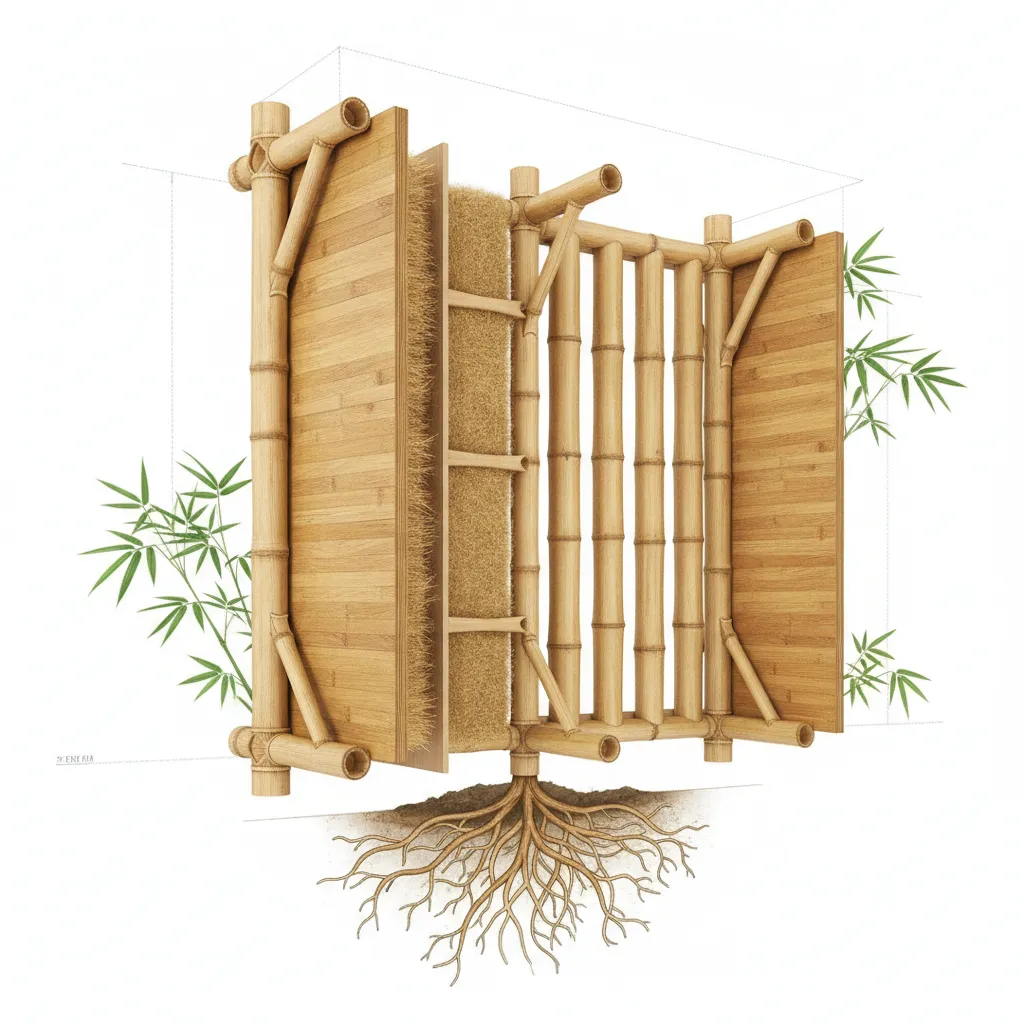 bambou matériau construction durable example