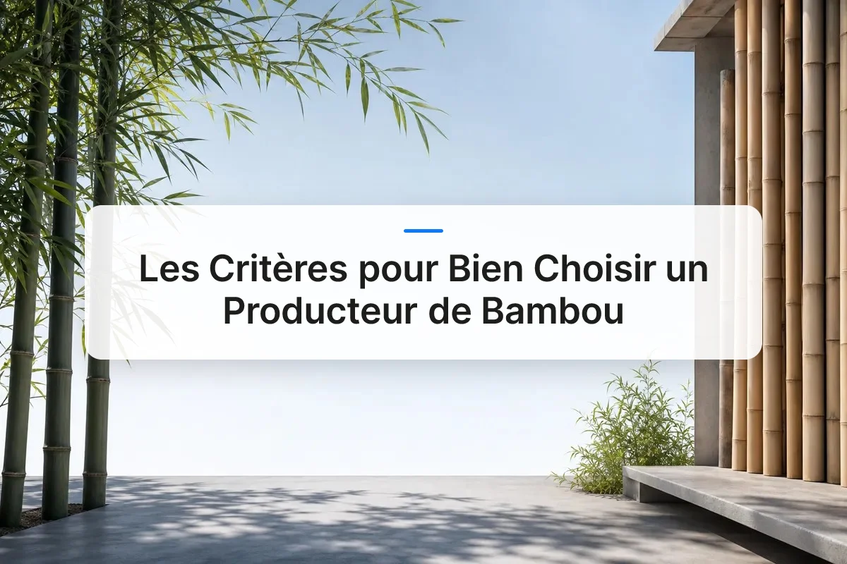 critères choisir producteur bambou overview