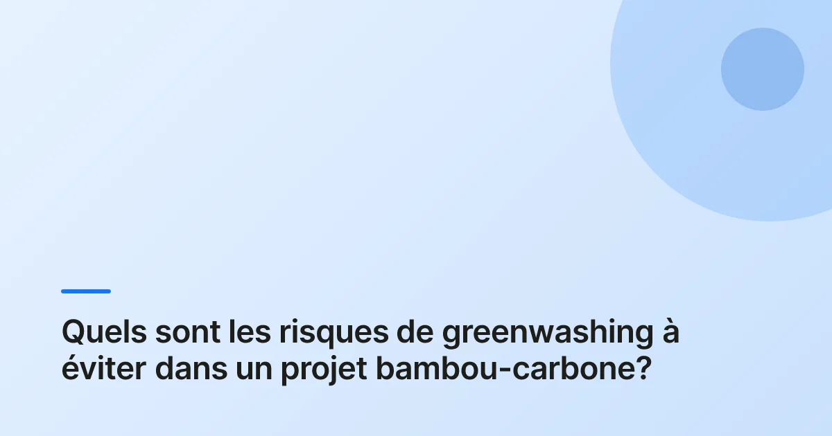 bambou compensation carbone usine summary