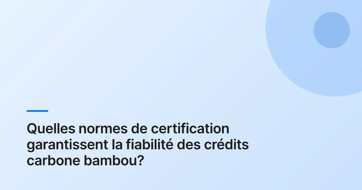 bambou compensation carbone usine example