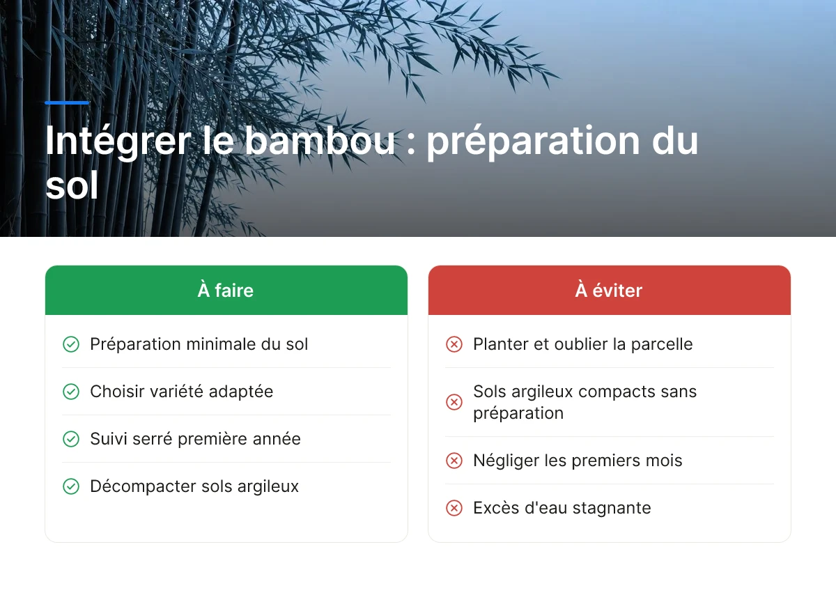Intégrer le bambou : préparation du sol