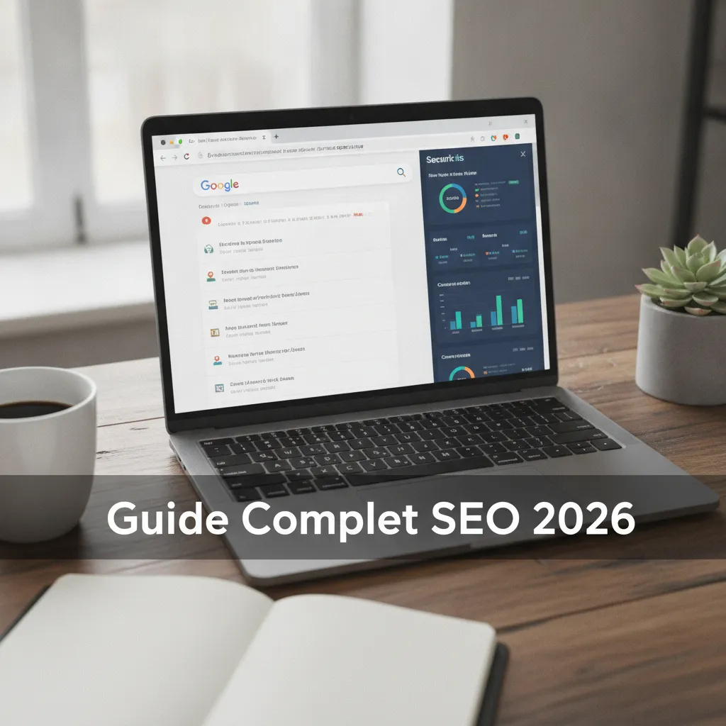 guide complet SEO avec tableau de bord analytique et résultats Google en 2026