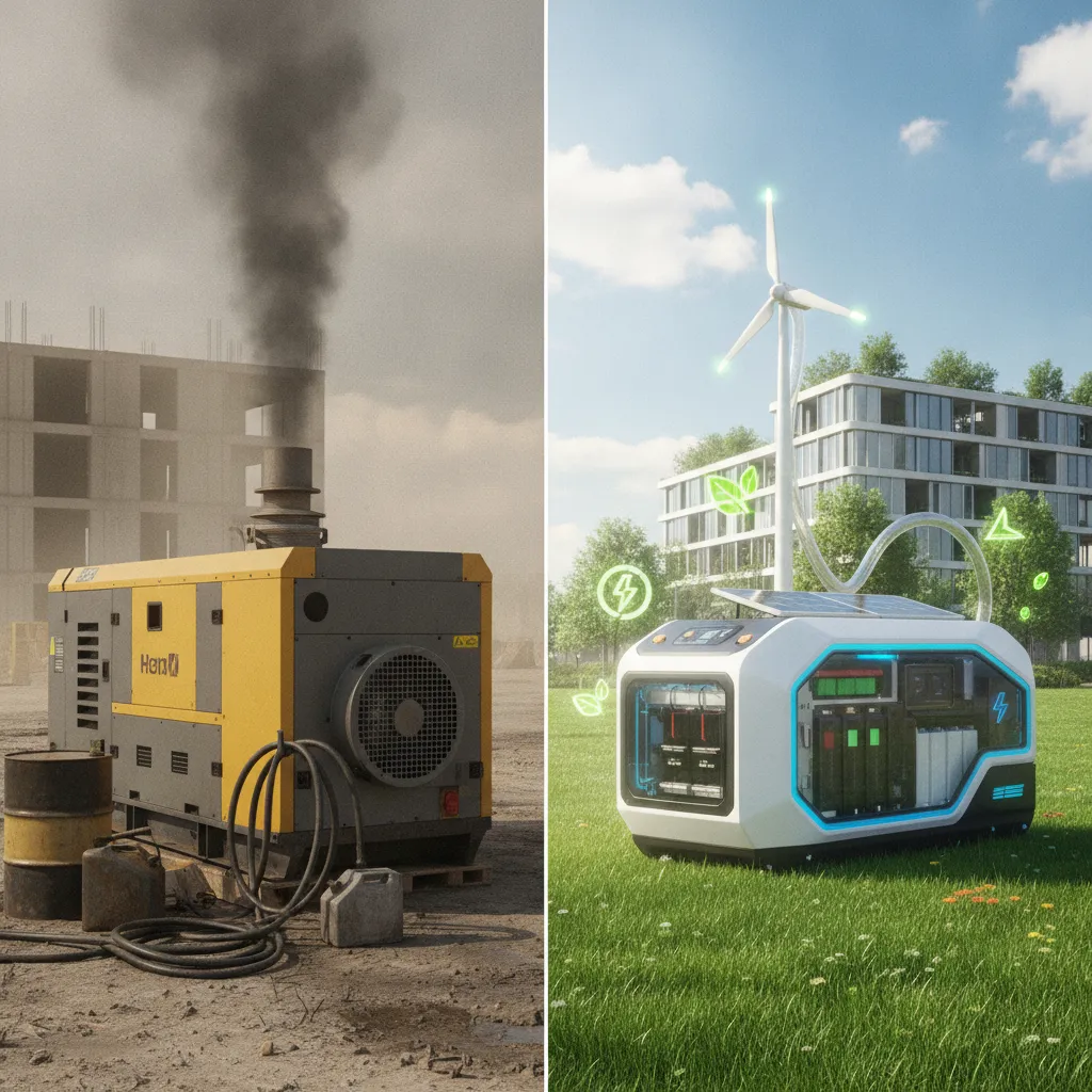 hybrid generator for construction summary