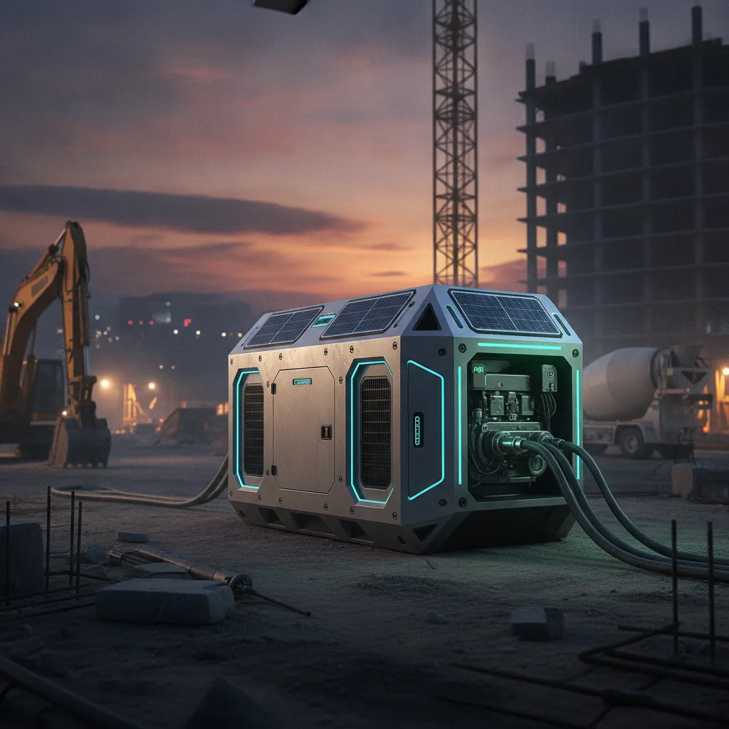 hybrid generator for construction overview