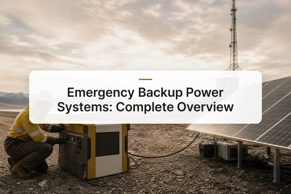 emergency backup power systems overview