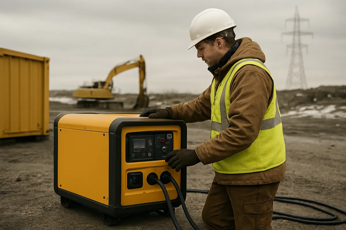 emergency power generator rental example