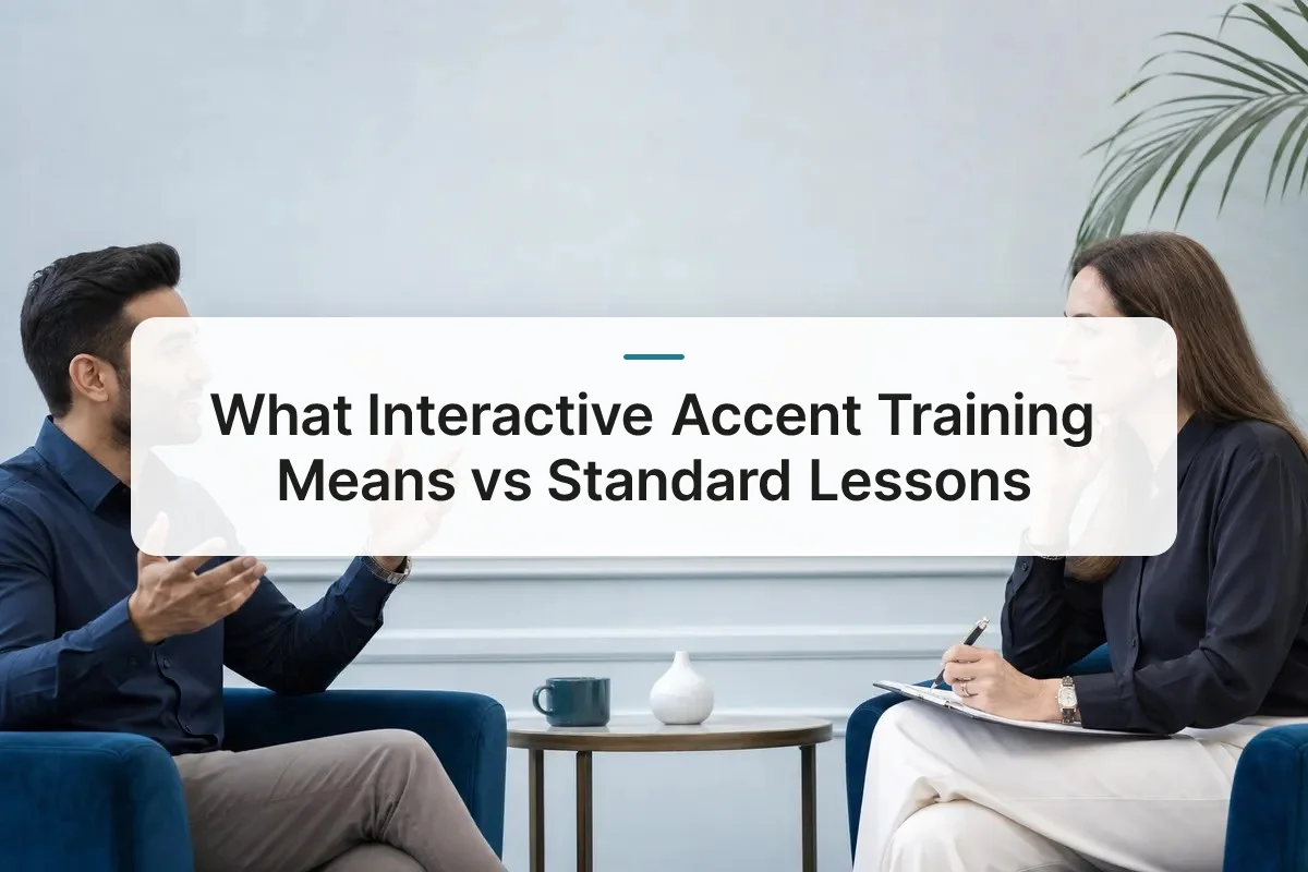interactive accent training overview