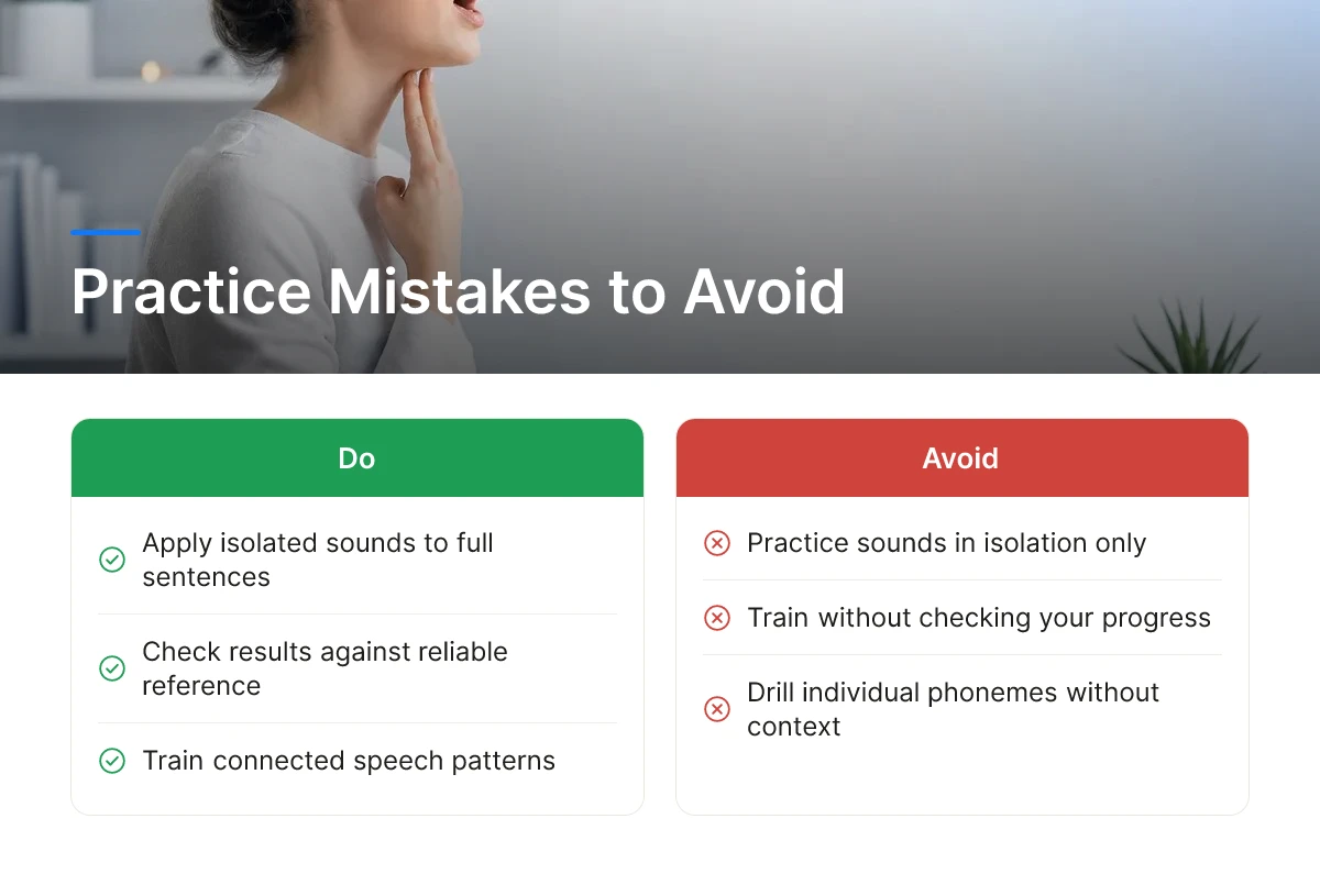Practice Mistakes to Avoid