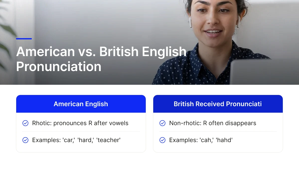 American vs. British English Pronunciation