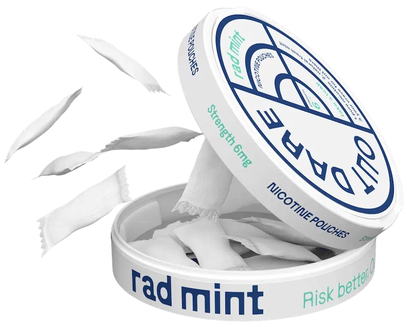 OutDare 6mg nicotine pouches showing premium European manufacturing quality