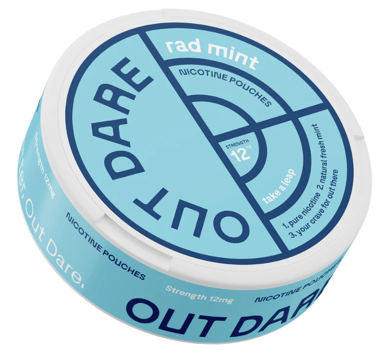 Outdare 12mg nicotine pouches demonstrating what are nicotine pouches and their discreet, tobacco-free design