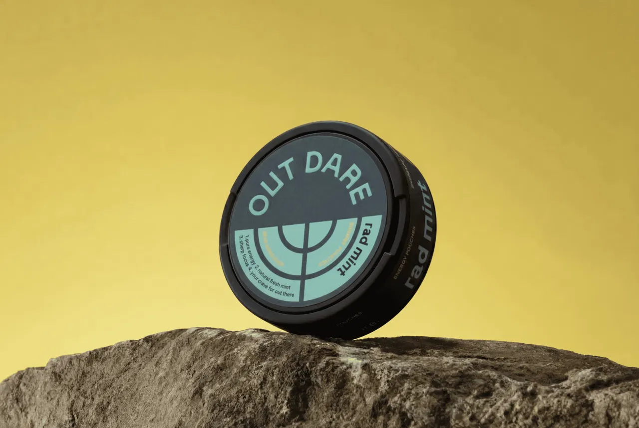 Outdare Energy Pouches with caffeine and nootropics, expanding on what are nicotine pouches into the broader pouch wellness category