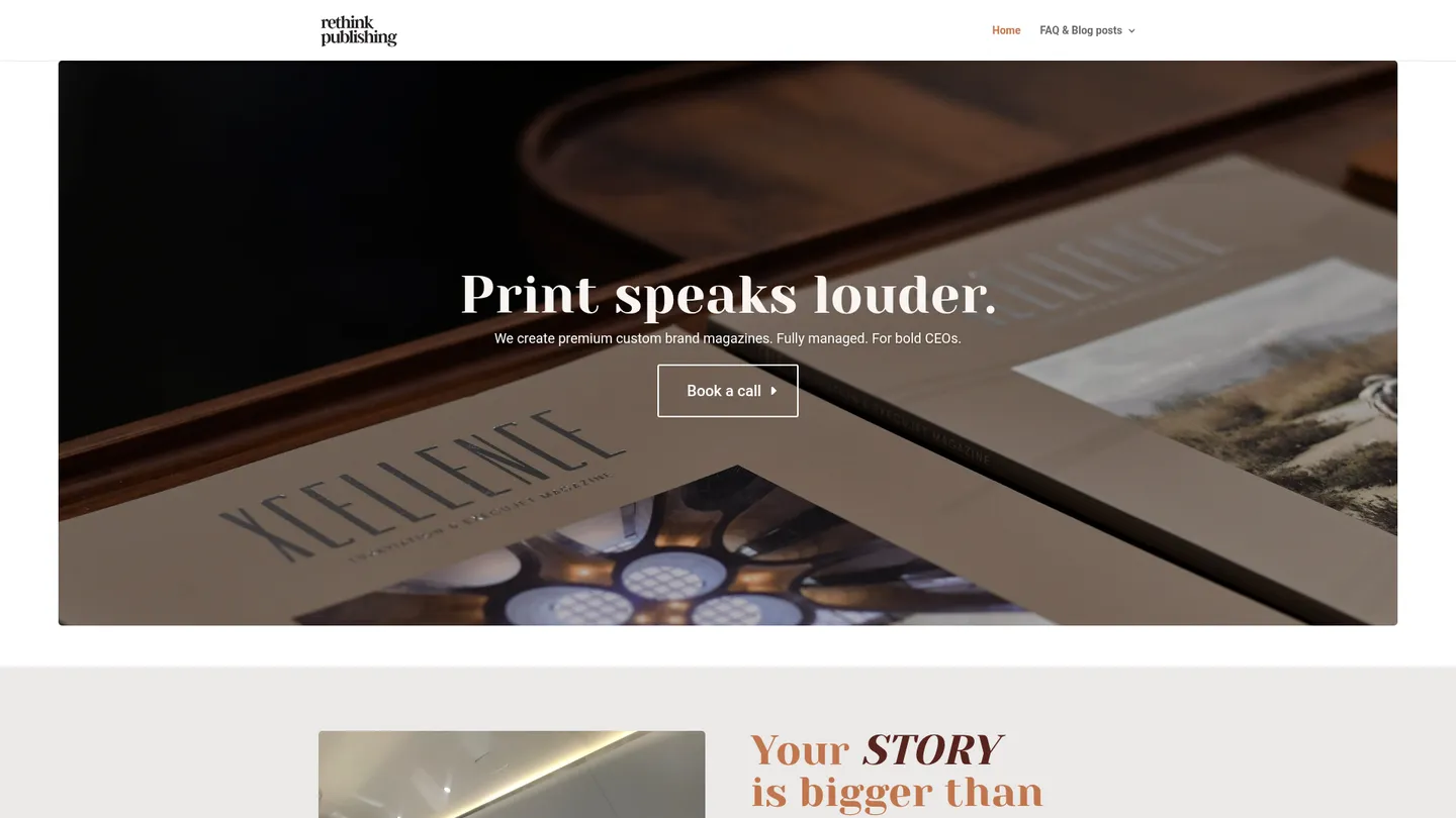 how to start a magazine website screenshot